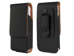 Etui cuir CEINTURE vertical noir pour iPhone 5, 5C et 5S