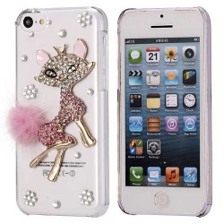 Coque STRASS cat pour iPhone 5 et 5S