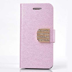 Etui cuir BLING rose pour SAMSUNG GALAXY S3 i9300