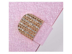 Etui cuir BLING rose pour SAMSUNG GALAXY S3 i9300