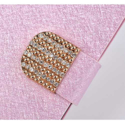 Etui cuir BLING rose pour SAMSUNG GALAXY S3 i9300