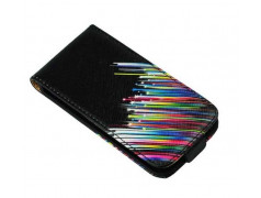 Etui cuir imprime STARS pour Iphone 4 et 4S