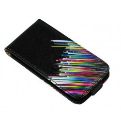 Etui cuir imprime STARS pour Iphone 4 et 4S