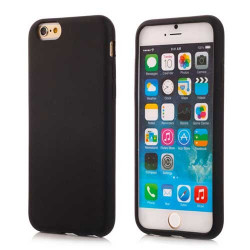 Coque noire souple en silicone pour iPhone 6 ( 4.7 )