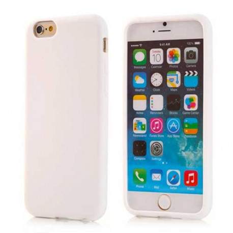 Coque blanche souple en silicone pour iPhone 6 ( 4.7 )