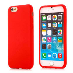 Coque rouge souple en silicone pour iPhone 6 ( 4.7 )