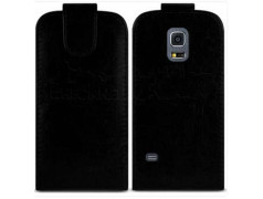 Etui cuir noir pour Samsung Galaxy S5 mini 