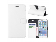 Etui cuir blanc portefeuille pour iPhone 6 plus ( 5.5 )