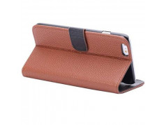 Etui cuir marron portefeuille pour iPhone 6 plus ( 5.5 )