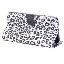 Etui cuir portefeuille LEOPARD pour iPhone 6 plus ( 5.5 )