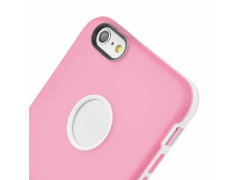 Coque souple TV rose et blanche pour iPhone 6 + ( 5.5 )