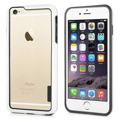 Coque BUMPER DUAL blanche et noire pour iPhone 6 + ( 5.5 )