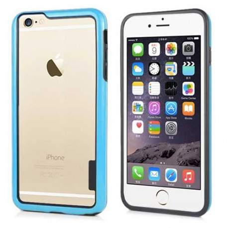 Coque BUMPER DUAL bleue et noire pour iPhone 6 + ( 5.5 )