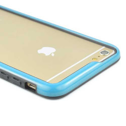 Coque BUMPER DUAL bleue et noire pour iPhone 6 + ( 5.5 )