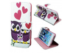 Etui cuir portefeuille LOVE FAMILY pour iPhone 6 ( 4.7 )