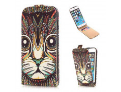 Etui cuir DESIGN CAT pour iPhone 6 ( 4.7 )