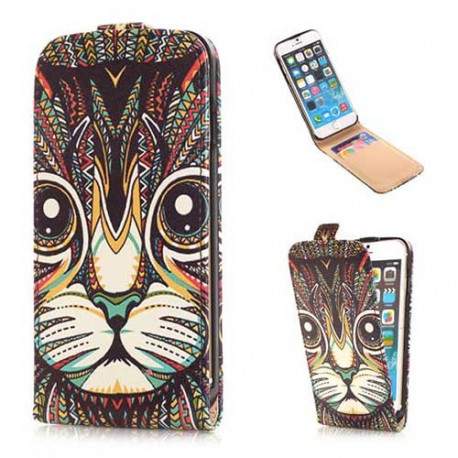 Etui cuir DESIGN CAT pour iPhone 6 ( 4.7 )