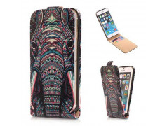 Etui cuir DESIGN ELEPHANT pour iPhone 6 ( 4.7 )