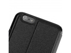 Etui cuir FENETRE LUXE noir pour iPhone 6 ( 4.7 )