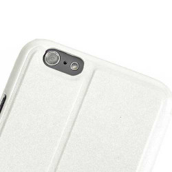 Etui cuir FENETRE LUXE blanc pour iPhone 6 ( 4.7 )