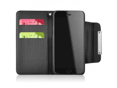 Etui cuir portefeuille FOLIO noir pour iPhone 6 ( 4.7 )