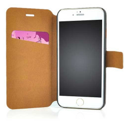 Etui cuir PULL UP marron pour iPhone 6 ( 4.7 )