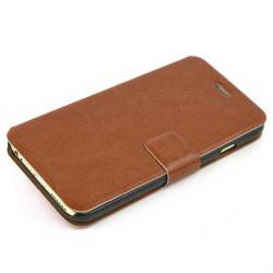 Etui cuir PULL UP marron pour iPhone 6 ( 4.7 )
