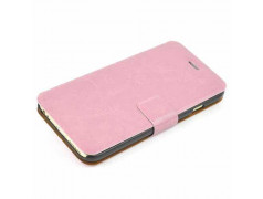 Etui cuir PULL UP rose pour iPhone 6 ( 4.7 )