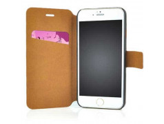 Etui cuir PULL UP rose pour iPhone 6 ( 4.7 )