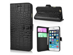 Etui cuir portefeuille CROCODILE pour iPhone 6 ( 4.7 )