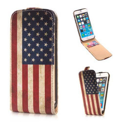 Etui cuir USA pour iPhone 6 ( 4.7 )