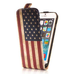 Etui cuir USA pour iPhone 6 ( 4.7 )