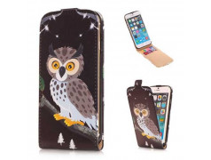 Etui cuir CHOUETTE pour iPhone 6 ( 4.7 )