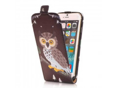 Etui cuir CHOUETTE pour iPhone 6 ( 4.7 )