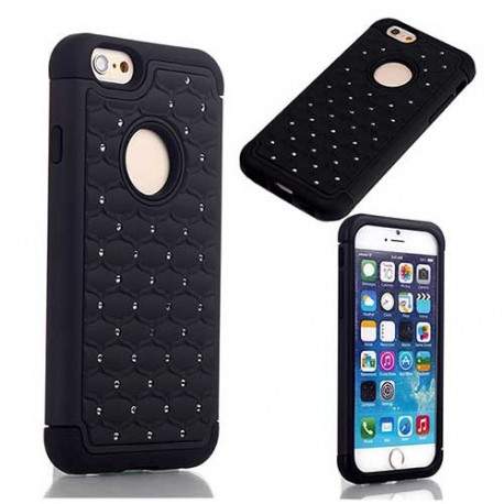 Coque noire SUPERPROTECT BLING pour iPhone 6 ( 4.7 )