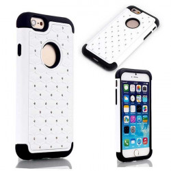 Coque blanche SUPERPROTECT BLING pour iPhone 6 ( 4.7 )