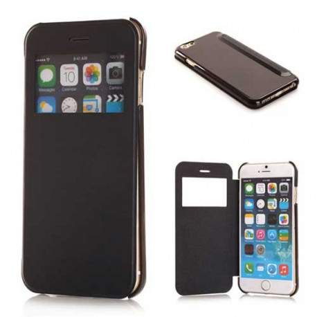 Etui FENETRE FOLIO noir pour iPhone 6 ( 4.7 )