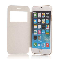 Etui FENETRE FOLIO blanc pour iPhone 6 ( 4.7 )