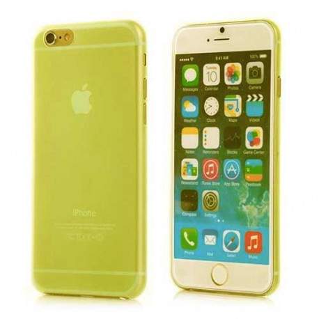 Coque CRYSTAL transparente jaune pour iPhone 6 ( 4.7 )