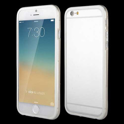 Coque BUMPER transparente et blanche pour iPhone 6 + ( 5.5 )