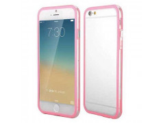 Coque BUMPER transparente et rose pour iPhone 6 + ( 5.5 )