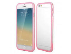 Coque BUMPER transparente et rose pour iPhone 6 + ( 5.5 )