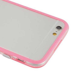 Coque BUMPER transparente et rose pour iPhone 6 + ( 5.5 )