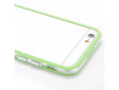 Coque BUMPER transparente et verte pour iPhone 6 + ( 5.5 )