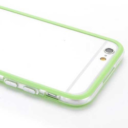 Coque BUMPER transparente et verte pour iPhone 6 + ( 5.5 )