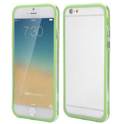 Coque BUMPER transparente et verte pour iPhone 6 + ( 5.5 )