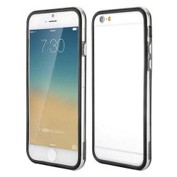 Coque BUMPER transparente et noire pour iPhone 6 + ( 5.5 )