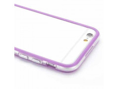 Coque BUMPER transparente et mauve pour iPhone 6 + ( 5.5 )