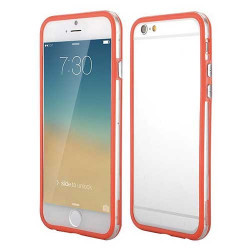 Coque BUMPER transparente et rouge pour iPhone 6 + ( 5.5 )