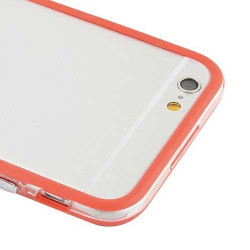 Coque BUMPER transparente et rouge pour iPhone 6 + ( 5.5 )